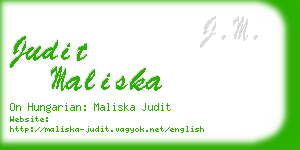 judit maliska business card